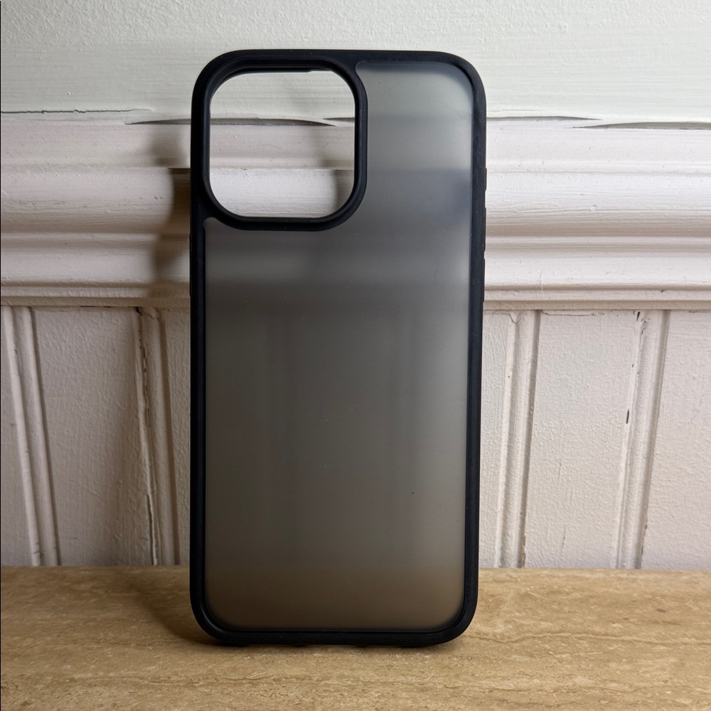 Matte Black and Gray Phone Case